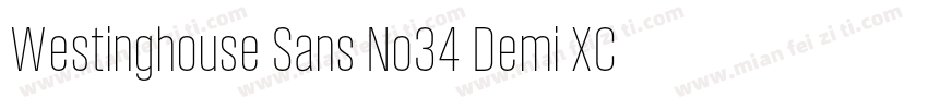 Westinghouse Sans No34 Demi XCond字体转换